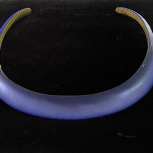 Alexis Bittar colbalt collar necklace